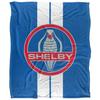 Carroll Shelby Silky Racing Stripe Supersoft Blanket