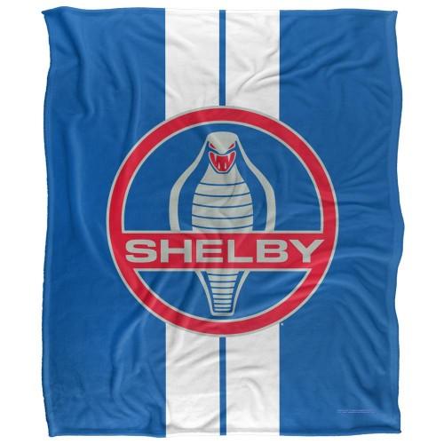 Carroll Shelby Silky Racing Stripe Supersoft Blanket