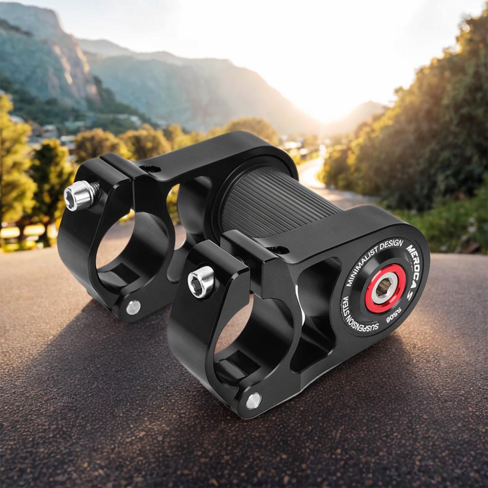 Folding Bicycle Double Stem Aluminum Alloy Bicycle Suspension Stem Shock Absorbing Cycling Double Stem for Folding Bike