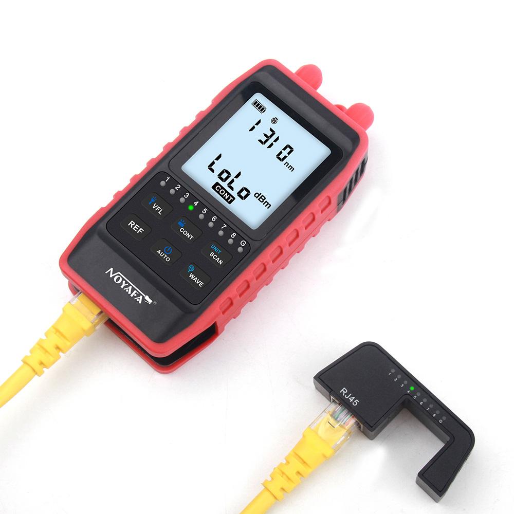 Noyafa Mini Optical Power Meter NF-908S Visual Fault Locator RJ45 Cable Red Light Function Dual-mode Lead Finder LED Function