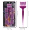 4 Tipos Tintura de Cabelo Fácil de Limpar Durável 8 Peças Cabeça de Escova Substituível Salão & Casa Tintura Ferramentas de Coloração Acessórios Kit