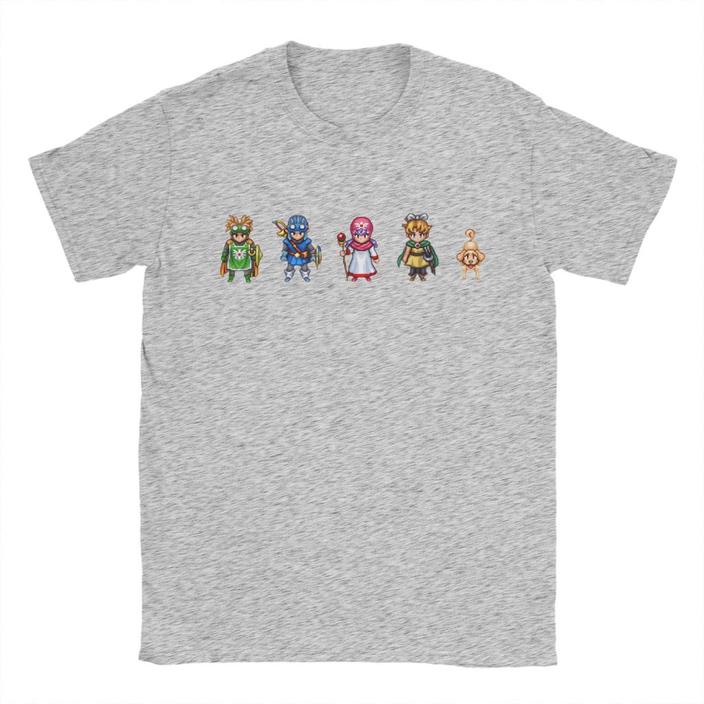 Anime Game Dragon Quest TShirt Summer  Fashion TShirts Unisex Cotton ONeck Oversized Top Tees Short Sleeves Classic Tshirt