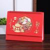 2026 Chinese Style Year of the Horse Red Desk Calendar – Creative Cut-out Design