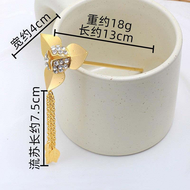 Xiuhe Clothing Headgear Women'S Premium Hanfu Retro Chinese Bridal Headgear Tassel Hairpin New Chinese Hair Accessories Customization