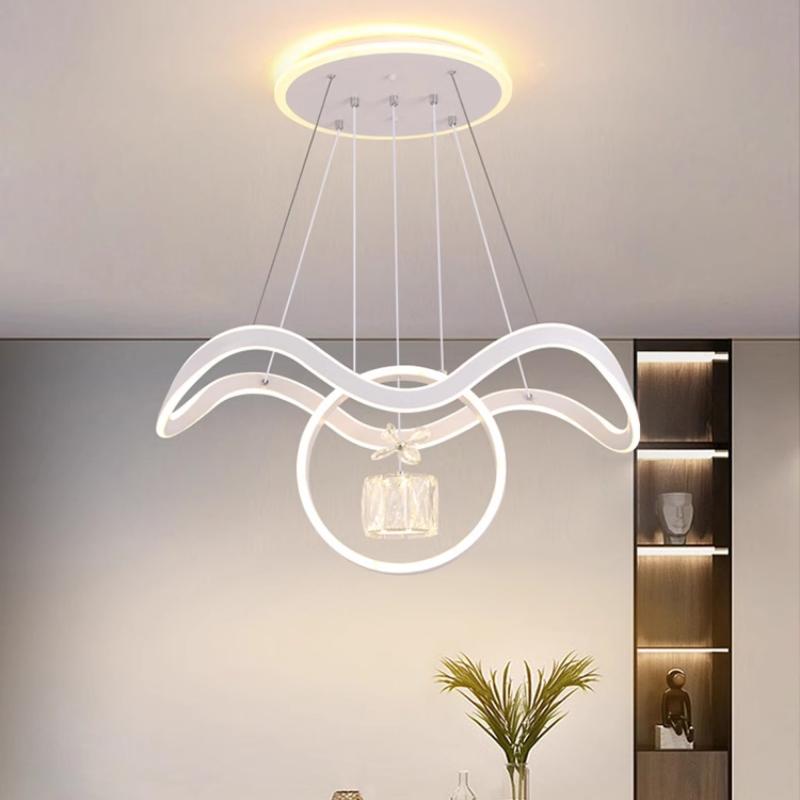 Modern Minimalist Long Dining Table, Bedroom, Living Room, Chandelier