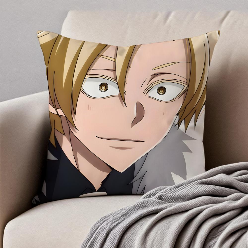 

Mystical Japanese Anime YYomi no Tsukai Cushion Cover Pillowcase Antidustmite Invisible Zipper Short Plush Sofa Cushion 30X30cm