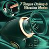 Kitoris-Stimulator mit Saug- und Leckvibration für Frauen G-Punkt-Brustwarzen-Massagegerät Zungenleck-Schwingvibrator Sexspielzeug für Erwachsene