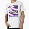 Brave Proud Resilent Military Kids T Shirt Made USA AUS M 2XL