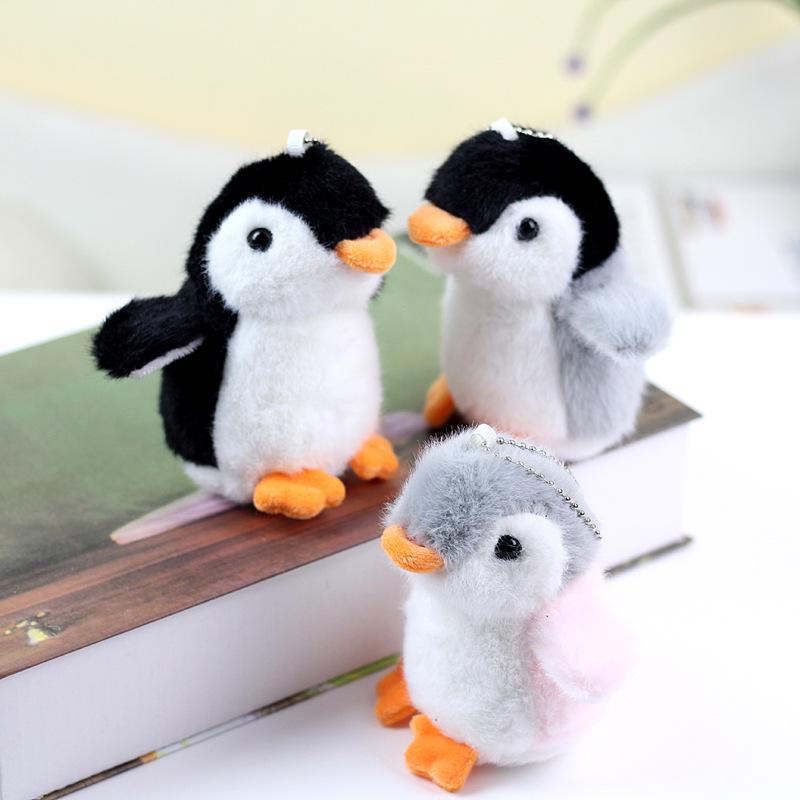 4-Inch Plush Penguin Keychain Toy - Small Pendant Gift for Kids
