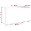 Wandhängender Badezimmerschrank, Klappregal Zur Aufbewahrung Im Flur, Dekorativer Wandschrank Zur Aufbewahrung Im Wohnzimmer, 80 X 25 X 40 Cm