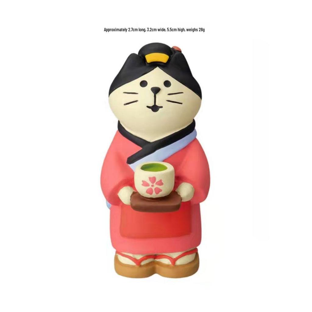 Japanese Style Cat & Strawberry Chocolate Resin Ornaments - DIY Blind Box Gift Accessories