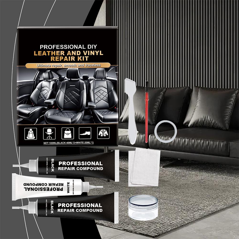 Car Leather Seat Repair Kit Fill Cracks Scratches Furniture Car Ml Maintenance Seat Supplies Interior 100 Sofa T5V6
