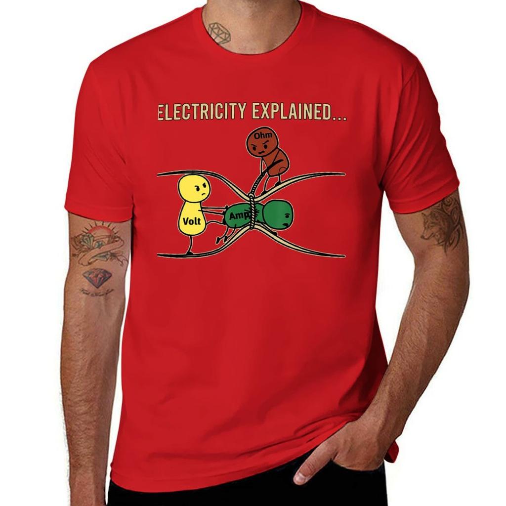 Electricity Explained 2 Tee Shirt T-Shirt Tees Sublime Cute Clothes Mens T Shirts Pack