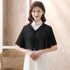 Women's Summer Chiffon Cheongsam Cardigan with Matching Skirt and Shawl – Loose, Plus Size Sunscreen Cape