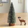 Snow-Flocked Mini Christmas Pagoda Tree Decoration for Desktop or Window