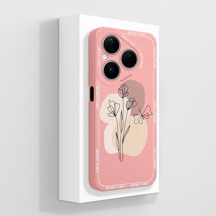 For Huawei Pura 80 Pro Honor X7d X9d X20 V40 Phone Cases Beautiful Village Patterns Lens Protection Liquid Silicone Shockproof Shell For Huawei Casing