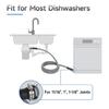10 Feet Dishwasher Drain Extension Hose Cut to Length Universal Fit Metal Clamp Included Strong Construction for 5/8in