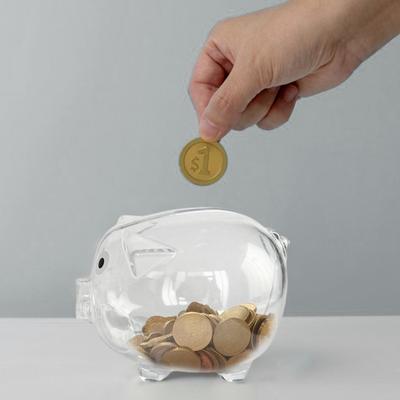 Cartoon Piggy Bank Transparent Plastic Money Box Large Capacity Coin Cash Container Kids Adults Money Saving Case Storage Jar Decoration