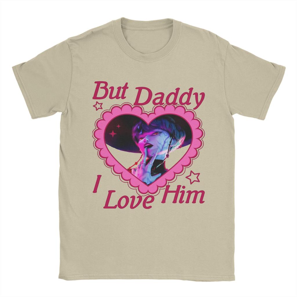 Casual T-Shirt Summer But Daddy I Love Him Baby Saja Novelty T Shirts Kpop Demon Hunter Villain Tshirt for Men Short Sleeve Tops