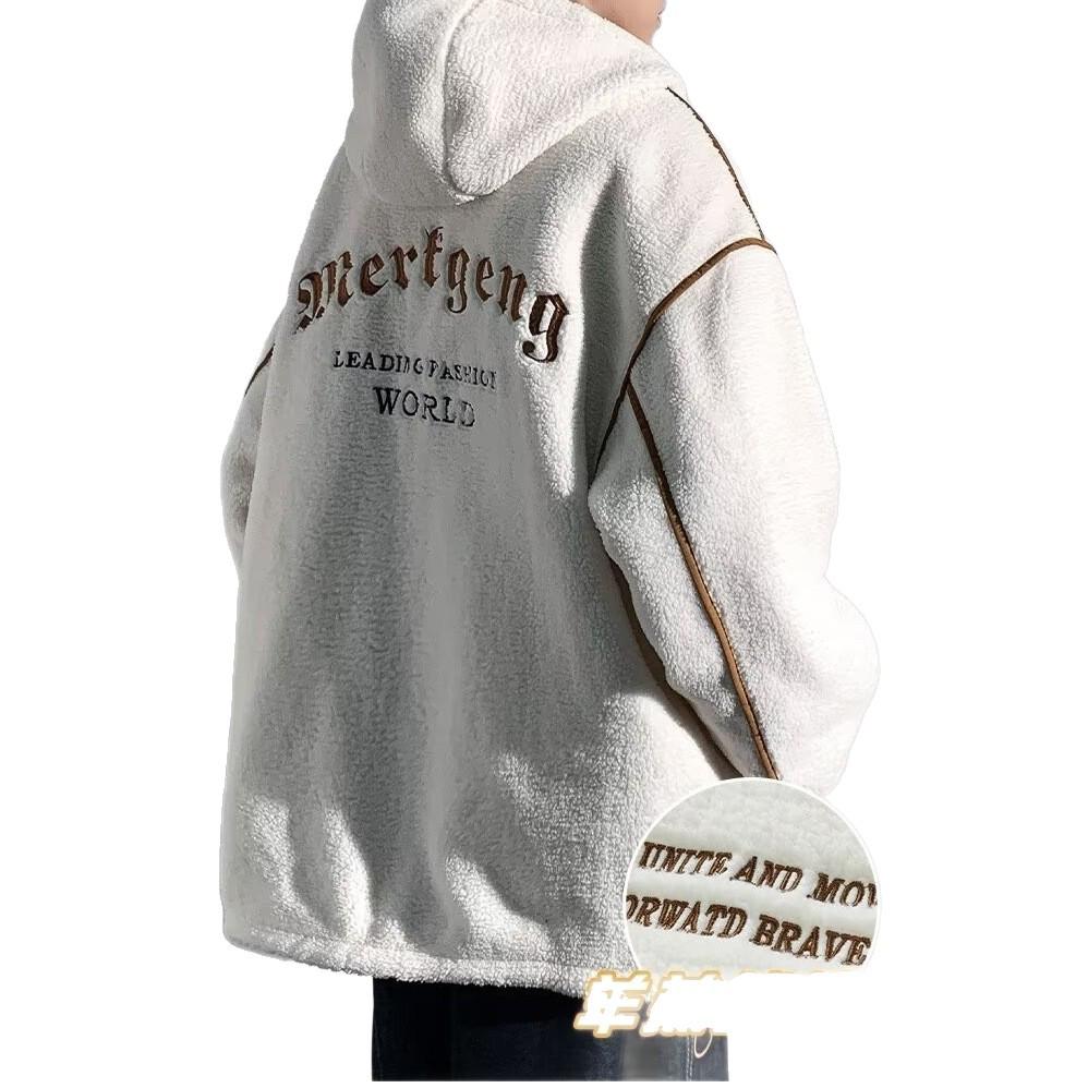 Men's Trendy Lambswool-Thickened Fleece Cotton Jacket - 2025 Spring/Autumn/Winter Collection