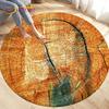 3D Wood Grain Round Area Rug,Circle Carpet Rug for Living Room Bedroom Sofa Cloakroom Decor,Kids Play Non-slip Floor Mat,Pet Mat