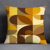 Semicircle Combination Series Pattern Decorative Pillowcase Square Pillowcase Home Office Decoration (45cm*45cm)