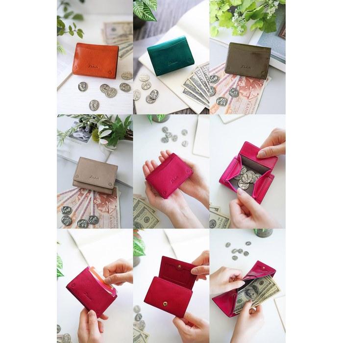 [Dakota] Trifold Wallet Genuine Leather Women's Brown DA-36121-40 7cm x 10cm x 3.5cm