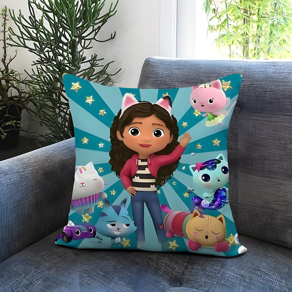 G-Gabbys D-Dollhouse Cushion Cover Comfortable Reversible Pillow Cover Ideal for Car Sofa Bedroom & Beyond