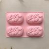 4 Cavities Oval Olive Tree Silicone Soap Mold DIY Soap Making Kits Handmade Cake Candle Mold Gifts Craft Supplies Home Decor