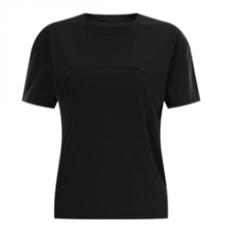 Shop   Women Round Ribbed STreTch Summer ShorT Sleeve T shirT Pink Dai Wsh 11951