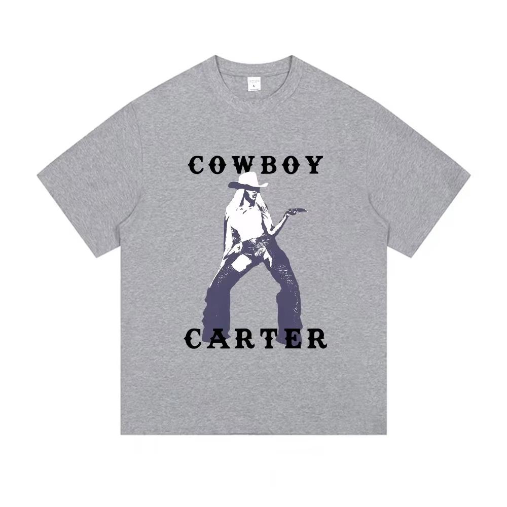 

Beyonce Cowboy Carter New Album Graphic Tshirt MaleSoft pure CottonMen Womens Fashion Pop Music 2026 summer Shortsleeved top 4XL