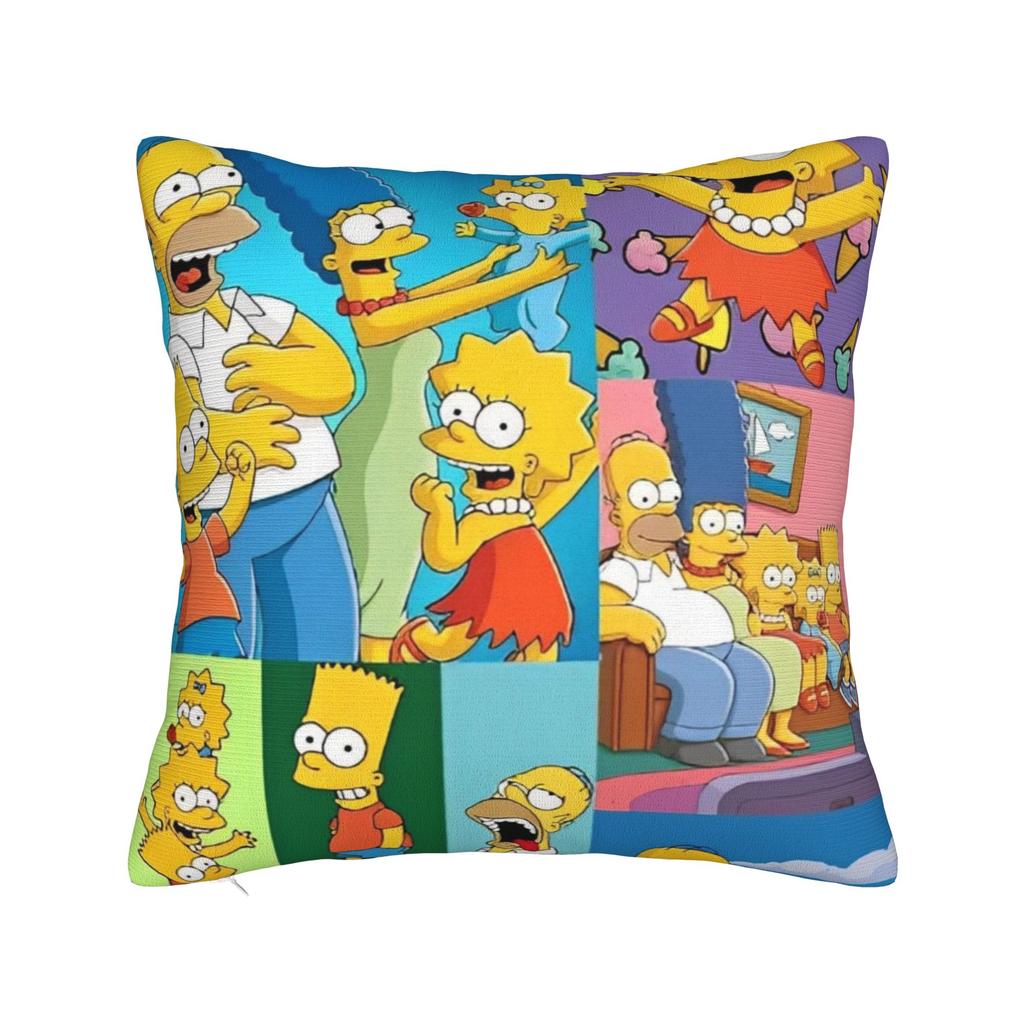 ציפיות לכריות נוי הפנים של S-Simpsons אביזרים לבית כיסוי ציפית לכרית זריקה עם רוכסן גדלים מרובים