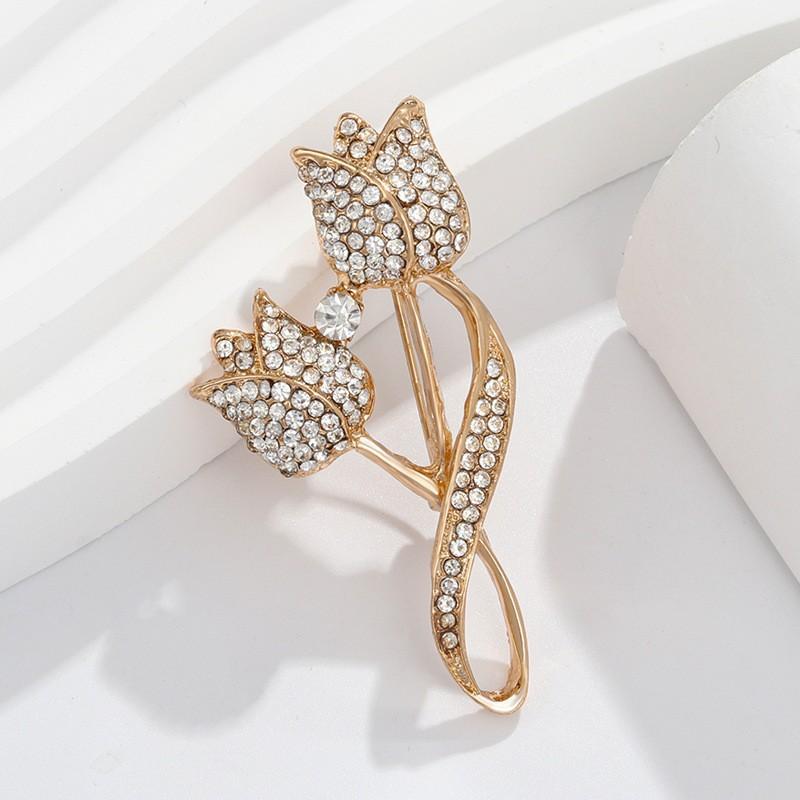 New Alloy Brooch High-end Sense Niche Women Spot High-end Pin Coat Suit High-end Versatile Corsage