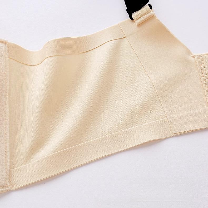 Seamless Lingerie Women's Soft Steel Rims Thin Bra Anti-sagging Full-cup Fashionable Letter Bra Push Up Bra