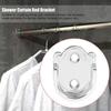 Bracket 2 Shower Curtain Rod Bracket Installing Clothes Pole Material Made Of Zinc Alloy Sturdy Enough Brand New