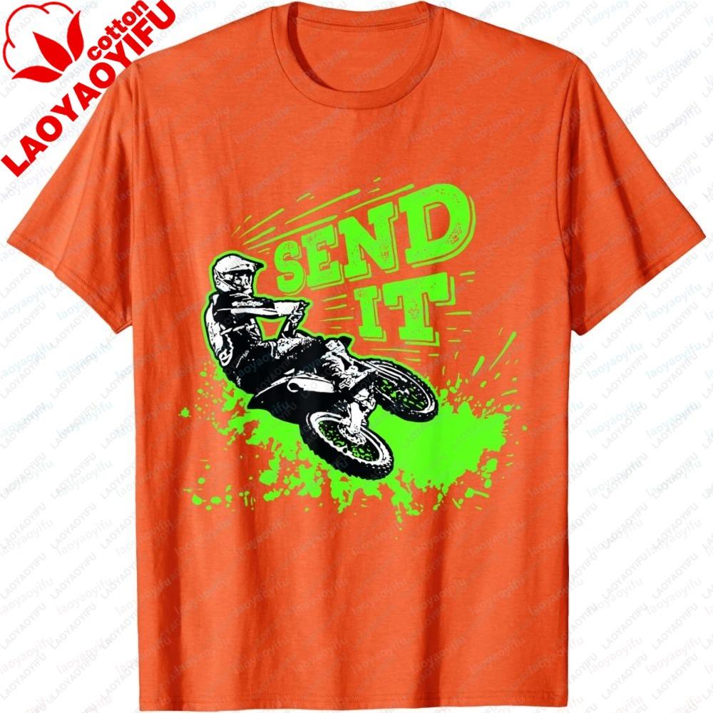 Funny Dirt Bike Motocross MX Supercross Rider Print Unisex s TShirt Summer Fashion Short Sleeve Casual Tee for Motocross Lovers S