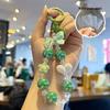 Charming Flower Bow Beaded Keychain & Heart Phone Charm