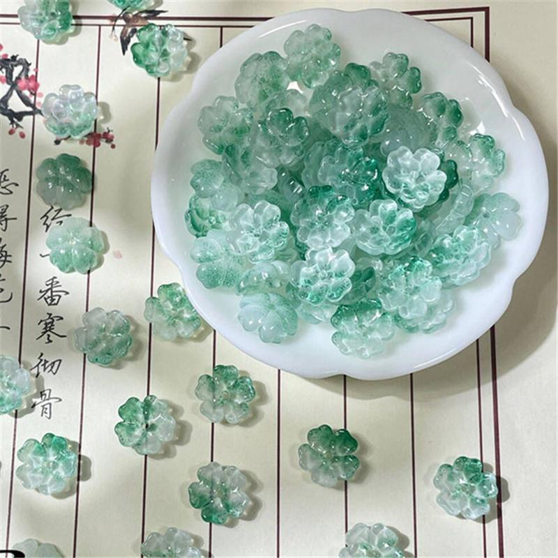 14mm Kvetinové Sklenené Korálky DIY Ručne Vyrábaný Náramok Náhrdelník Náušnice Šperkový Materiál DIY Nástroj Príslušenstvo na Výrobu Šperkov