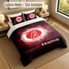 Bedding Set 1 Duvet Cover 2 Pillowcases Bristol City Print Soft Bed Linen Bedroom Decor