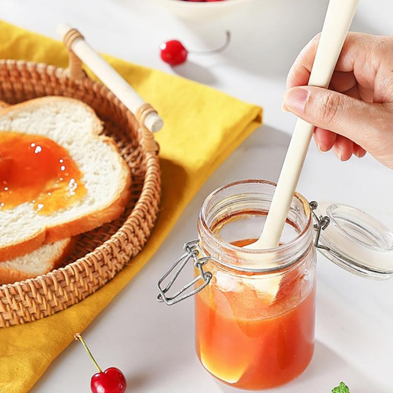 Silikonová špachtle do sklenice Víceúčelový roztírač do sklenice Arašídové máslo Želé Čokoládový roztírač Míchací škrabka