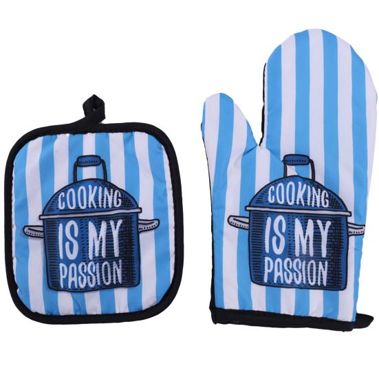 

Правая перчатка из саржевой сетки, толстая варежка для выпечки в микроволновой печи, термостойкая с кастрюлей 1