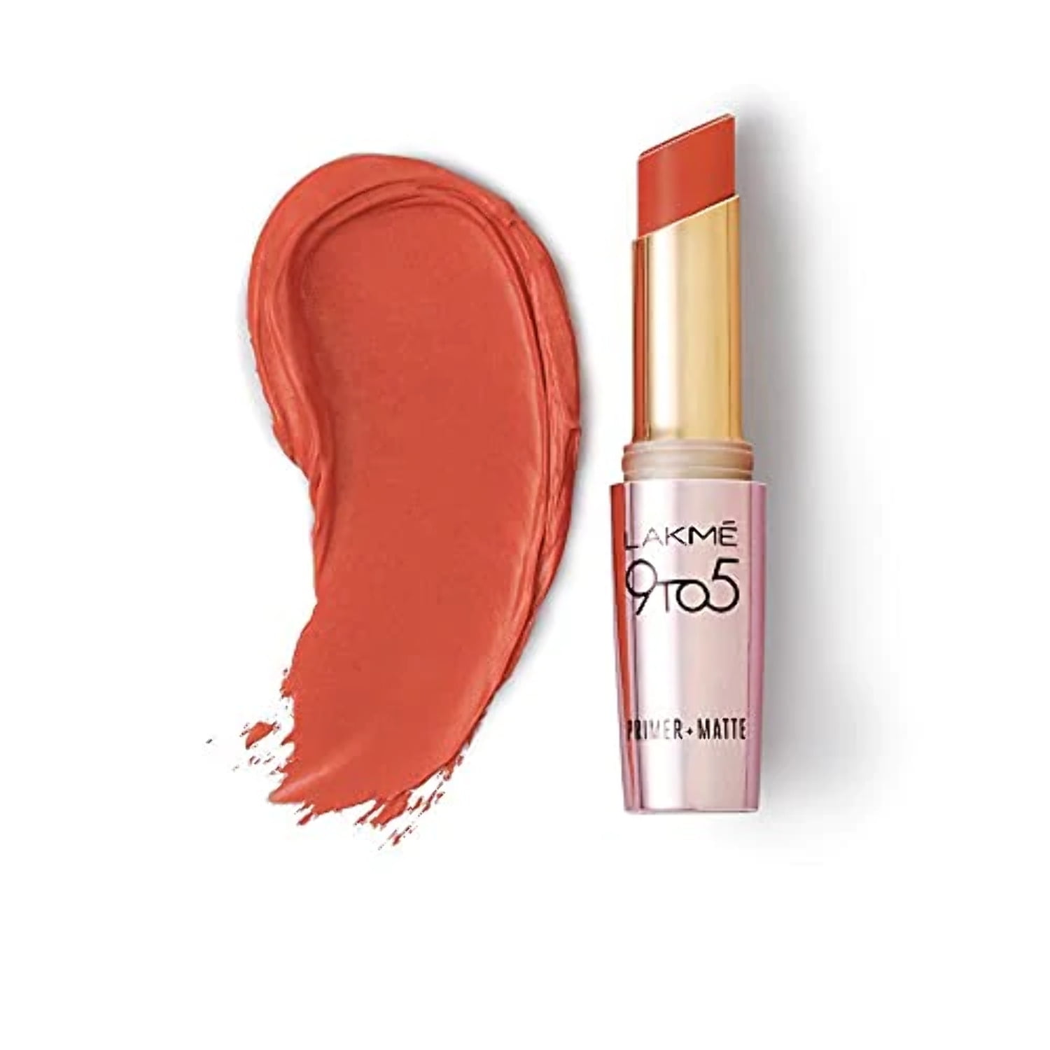 

Lakme 9TO5 Primer + Matte Lip Color Brick Blush 3.6 g
