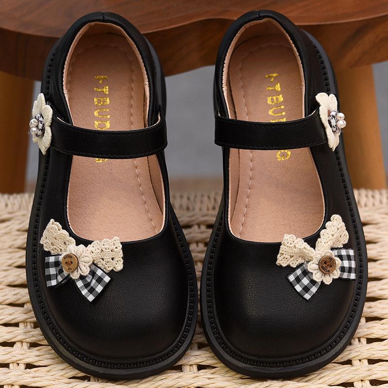 Girls' Cute Leather Shoes - Soft Sole, Stylish Spring/Autumn 2026 Edition