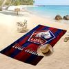 LOSC Lille Personalized Printed Beach Towel Soccer Logo Support Custom Name Text Absorbent Towel For Sport Travel Special Gift