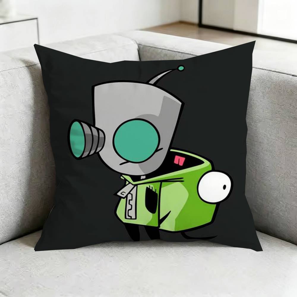 MadnessS IInvader Zim Gir Pillow Case Square DoubleSided Sofa Cushion Cover Bedroom Bedside Pillow Gift
