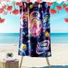 Name Custom Super Brothers Print Beach Towel, Large Soft Quick Dry Towel for Beach Camping Swimming
