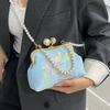 Fashion New Chinese Exquisite Embroidered Pearl Dinner Bag Female Elegant National Style Light Luxury High-end Messenger Cheongsam Bag