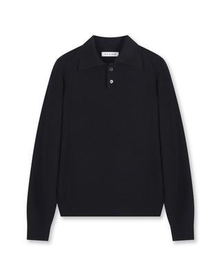 BESLOW Regular Fit Collar Knit Navy
