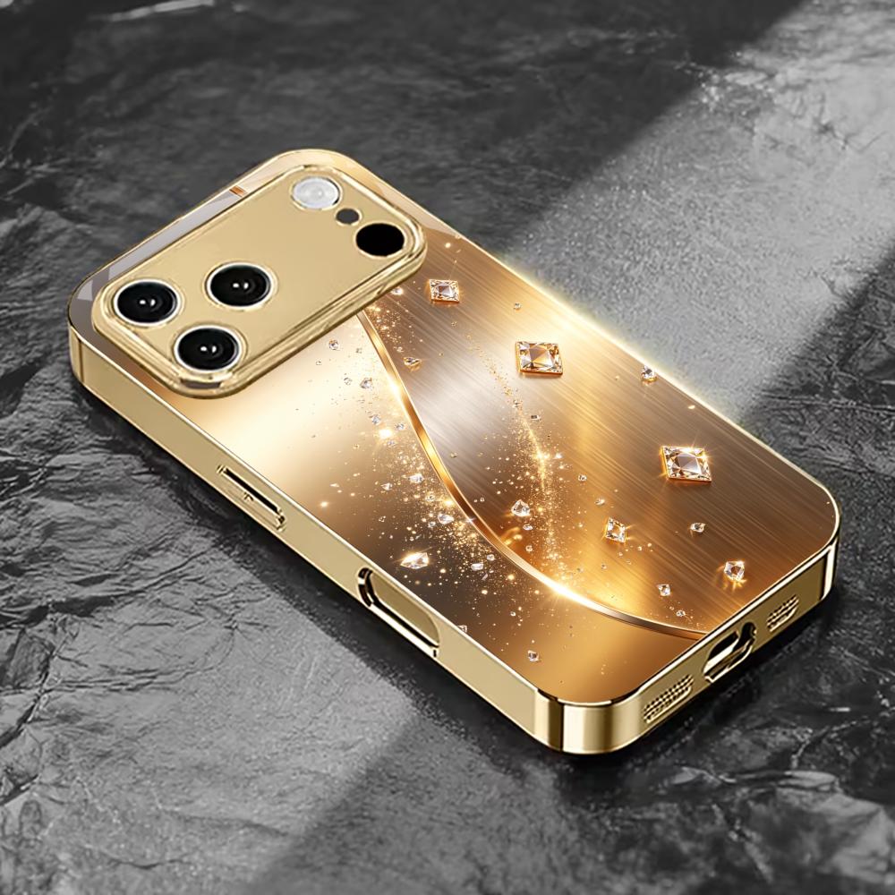 High-end Luxurious Fashion phone case for funda iphone for iphone 17 pro max cover glass for iPhone 17 16 15 14 13 12pm Pro Plus