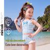 ASK JUNIOR Girls' Sun-Protective & Chlorine-Resistant Two-Piece Swimsuit